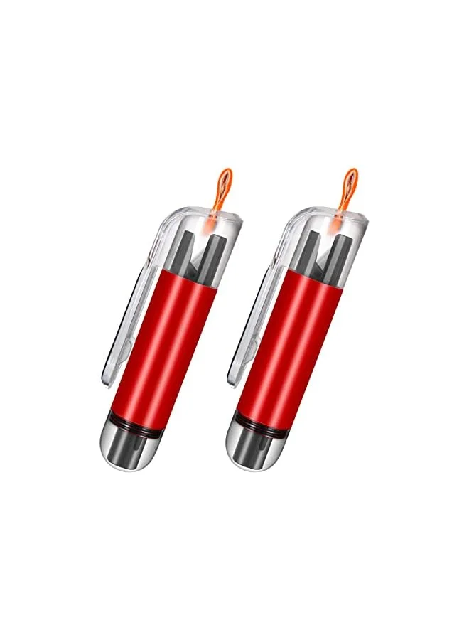 Jaexest Car Emergency Safety Hammer Window Breaker and Seat Belt Cutter (Red, 2pcs) ko90h
