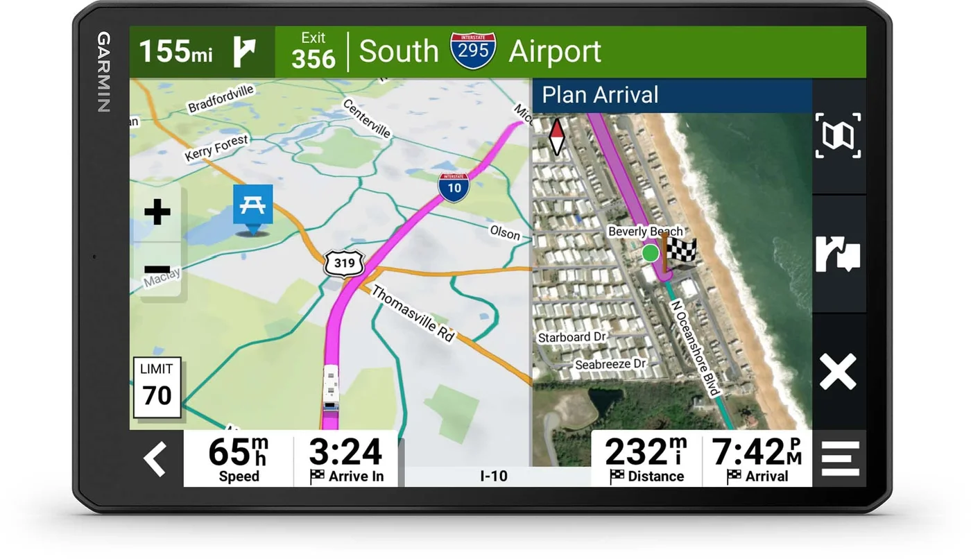 Premium 10-Inch GPS RV Navigator with Custom Routing and High-Resolution Satellite Imagery (10-Inch Display) v7ah6