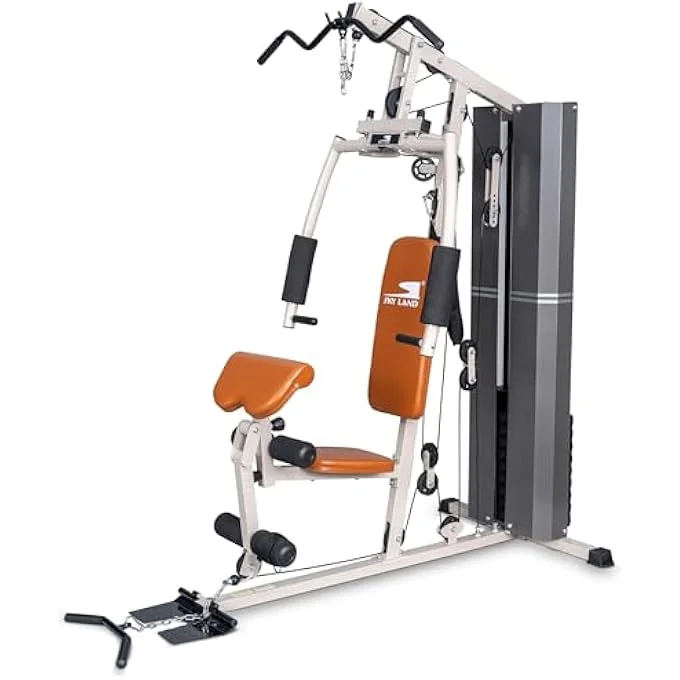 Sky Land Multi-Station Home Gym Equipment Strength Training Machine for Full Body Workout (3-Station) 9j2xp