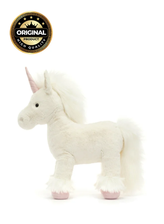 Premium Unicorn Plush Toy Soft Stuffed Animal with Cordy Legs for Kids and Adults (32cm) w2qk1