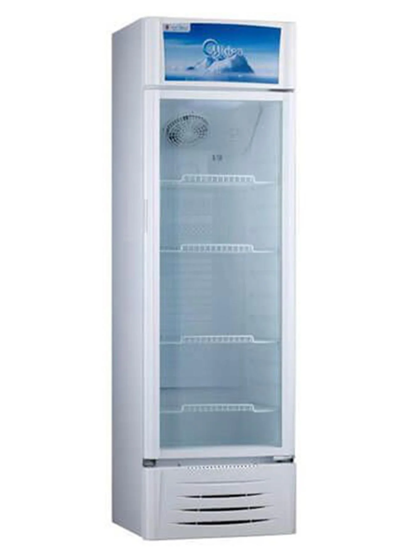 Midea Showcase Refrigerator HS411S Premium Glass Display Fridge (White, 411 L) al8pv