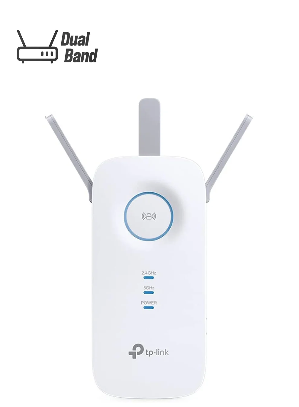 Premium AC1750 Wireless WiFi Range Extender High-Speed Dual Band Signal Booster (White) jnayk