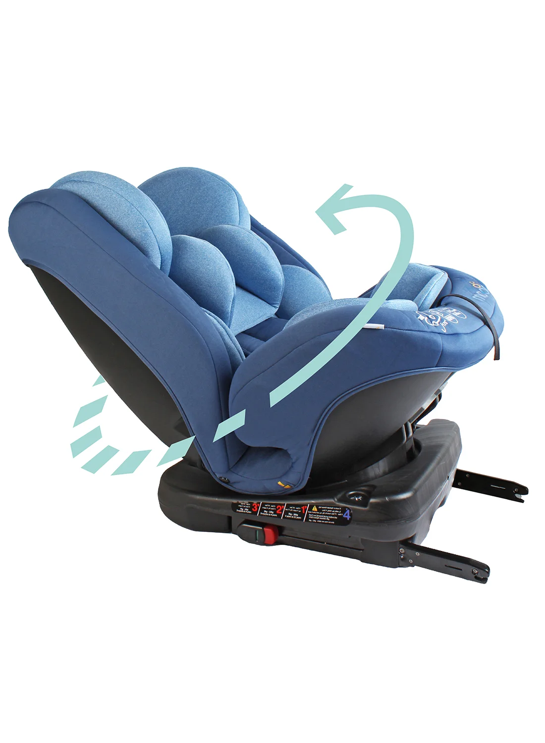 Moon 360¡ã Convertible Baby Car Seat Group 0+/1/2/3 (0m¨C12y) Rear and Forward Facing Safety Harness (Blue) t1ydx