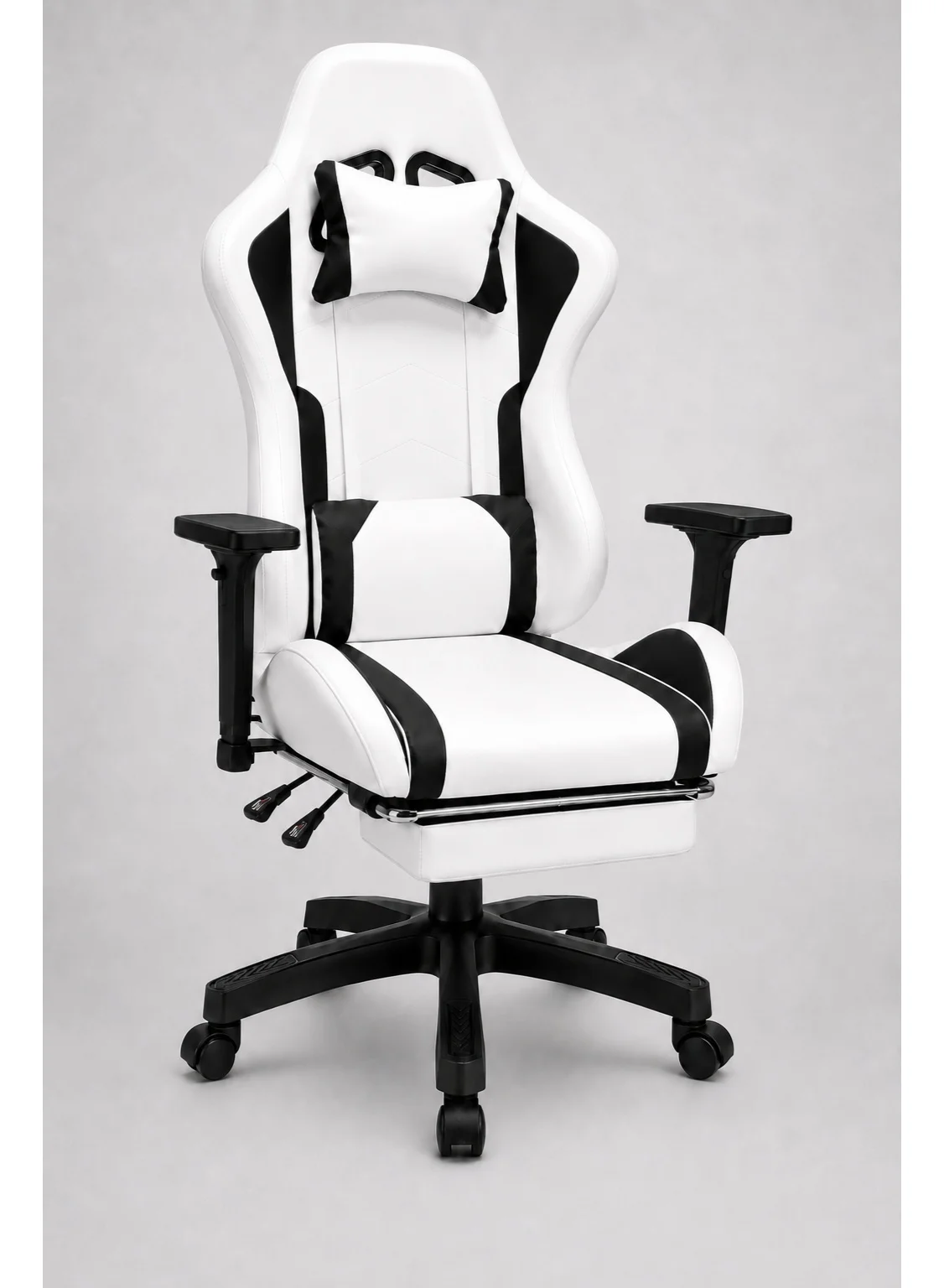 FUOE Ergonomic Gaming Chair High-Back Computer Desk Chair with Lumbar Support and 3D Adjustable Armrests (160¡ã Recline, Black) xn9xs
