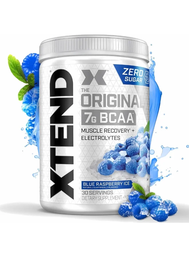 XTEND Original BCAA Powder Blue Raspberry Ice Post Workout Recovery Drink (30 Servings) 179ce