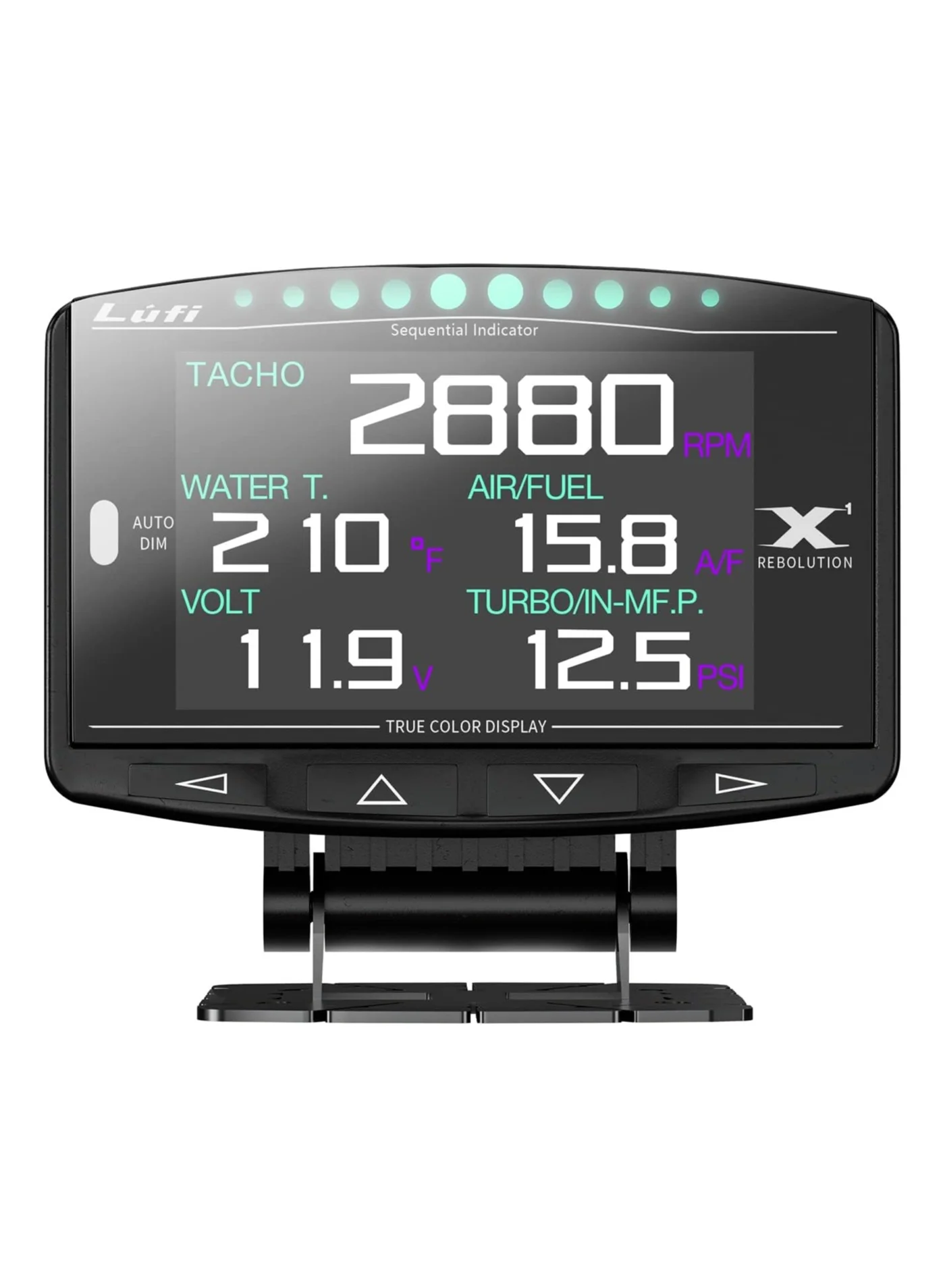 Lufi X1 OBD2 Multi-Function Gauge Display Digital Speedometer and Boost Meter (Universal Compatibility) zqlhx