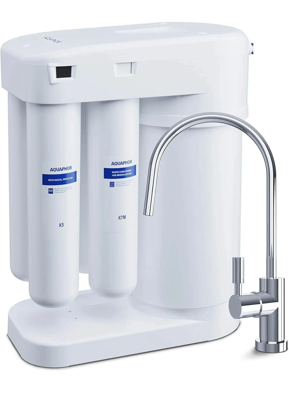 Aquaphor RO-101S Compact Reverse Osmosis Under Sink Water Filtration System (Premium 5-Stage Purification, 1 Pack) njygm