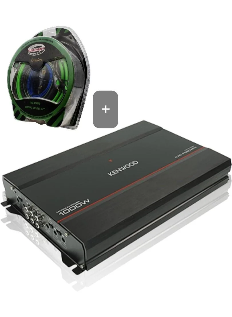 Premium 4-Channel Car Audio Amplifier 1000W High-Performance Sound System with 8AWG Wiring Kit ivcqe
