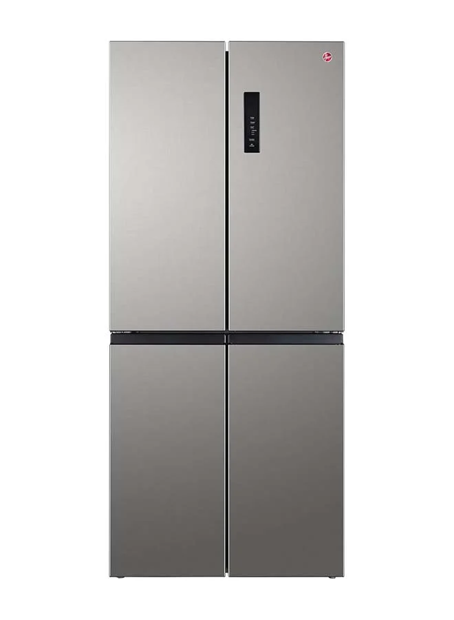 HOOVER Cross Door Refrigerator with Dual Inverter Compressor and Humidity Control (Silver, 540 L) tinpb