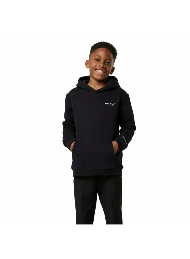 Premium Junior Monaco Slogan Hoodie Comfortable Cotton Pullover for Kids (Blue, 128 cm) ry1q0