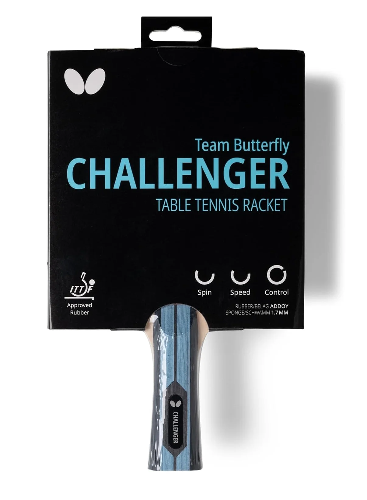 Professional Table Tennis Racket Premium Wood Paddle for Beginners and Advanced Players (Standard Size) oc524