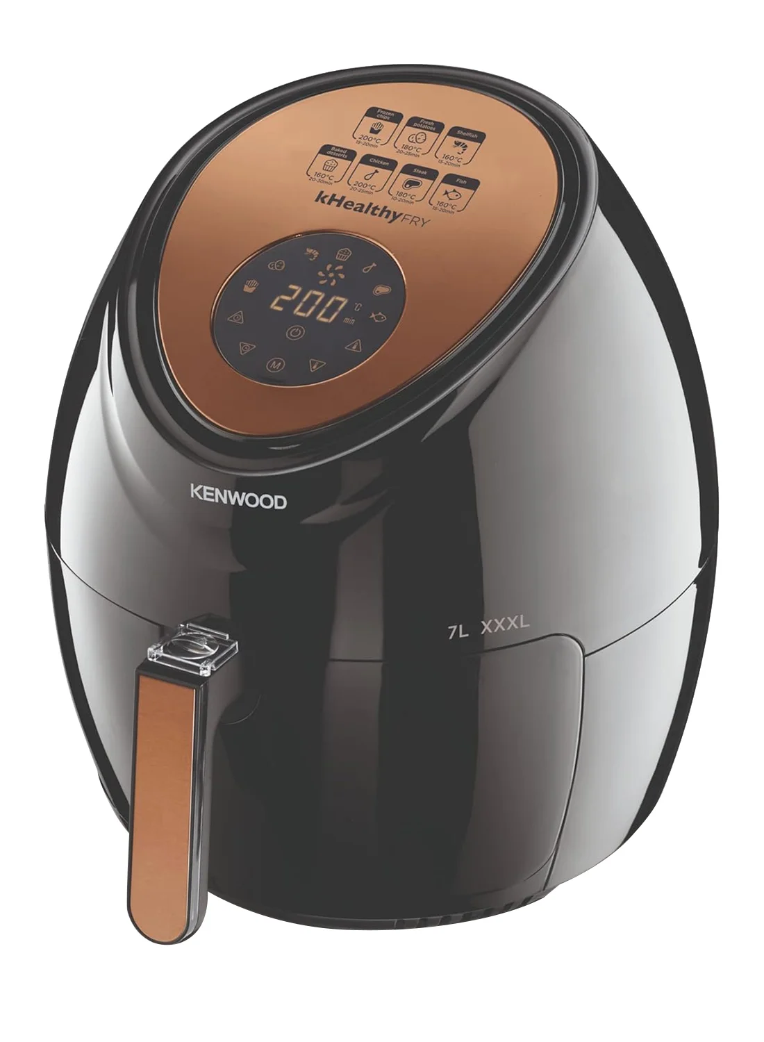 Kenwood Digital Air Fryer XXXL Rapid Hot Air Circulation Multi-Cooker (Black, 7L) 1irwb