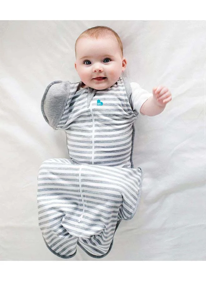 Love To Dream Transition Sleep Bag Original (Grey, 3-6 Months) Arms-Free Wearable Blanket for Infants zuidz