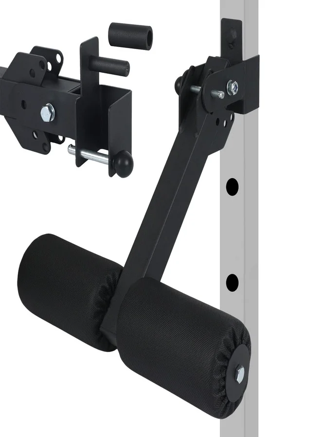 Nordic Hamstring Curl Squat Rack Attachment Adjustable Leg Lock for 2x2 Power Racks (5/8 inch or 1 inch Hole) 11xmp
