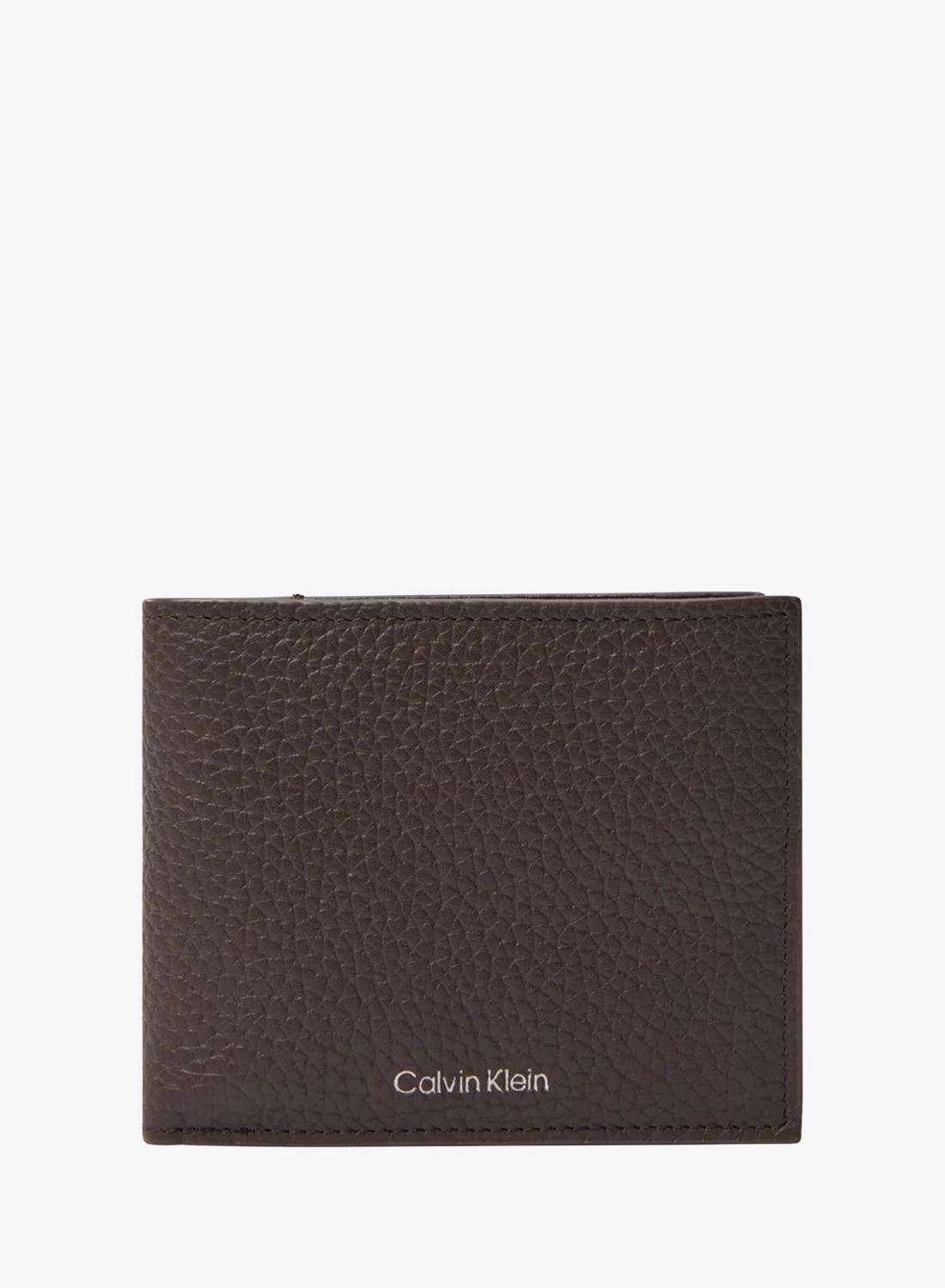 Premium Embossed Logo Leather Billfold Coin Wallet for Men (Black, One Size) sflpd