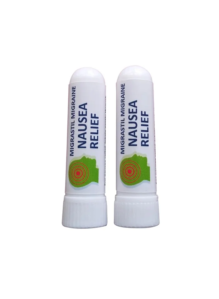 Basic Vigor Migraine Relief Essential Oil Roll-On Set (2 Piece, 10 mL Each) pqnhj