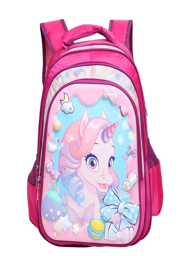 BayBerry Unicorn School Backpack for Kids, Durable Waterproof Lightweight Bookbag for School and Travel (Pink, 35cm x 25cm x 12cm) de8ai