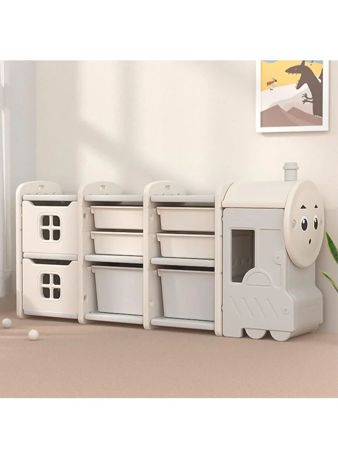 Beauenty Deluxe Toy Storage Organizer with Removable Bins, Durable Kids Toy Rack for Playroom and Bedroom (Large) 7izfu