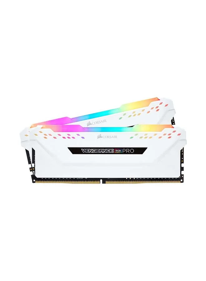 Premium Desktop Memory DDR4 3600MHz PC4-28800 CL18 High-Performance RAM Module (White, 16GB) sng13