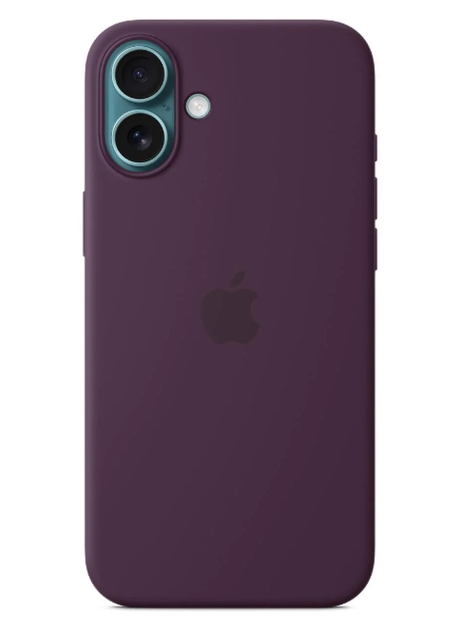 Premium Smart Silicone Protective Case for Smartphone 16 Plus (Plum, 1 Pack) x7j99