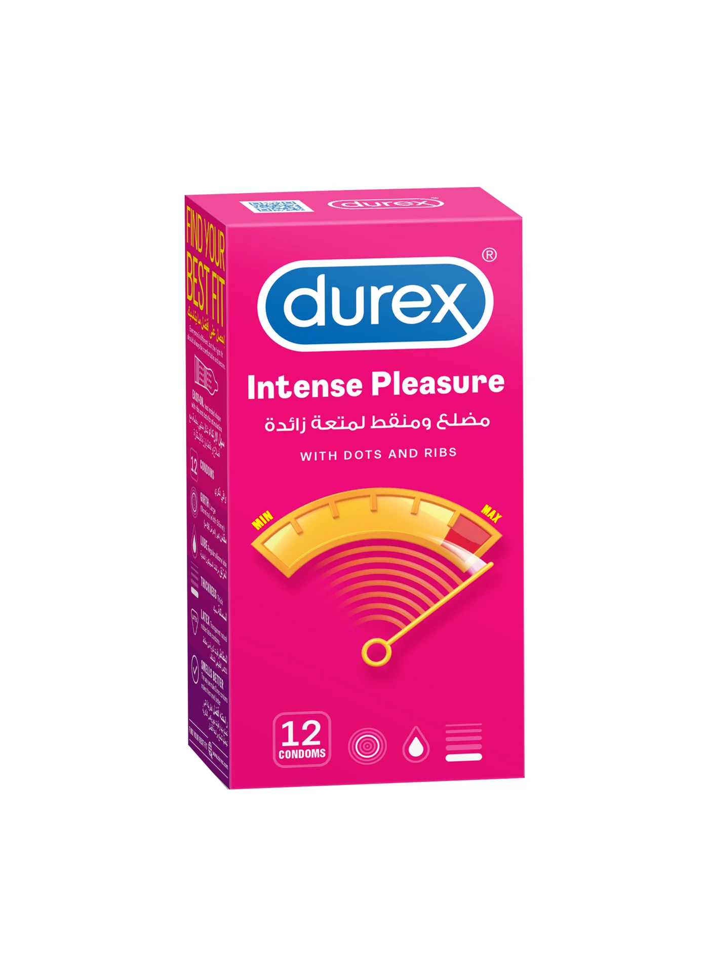 Premium Textured Condoms With Dots And Ribs For Enhanced Sensitivity (12 Pieces) yjbhn