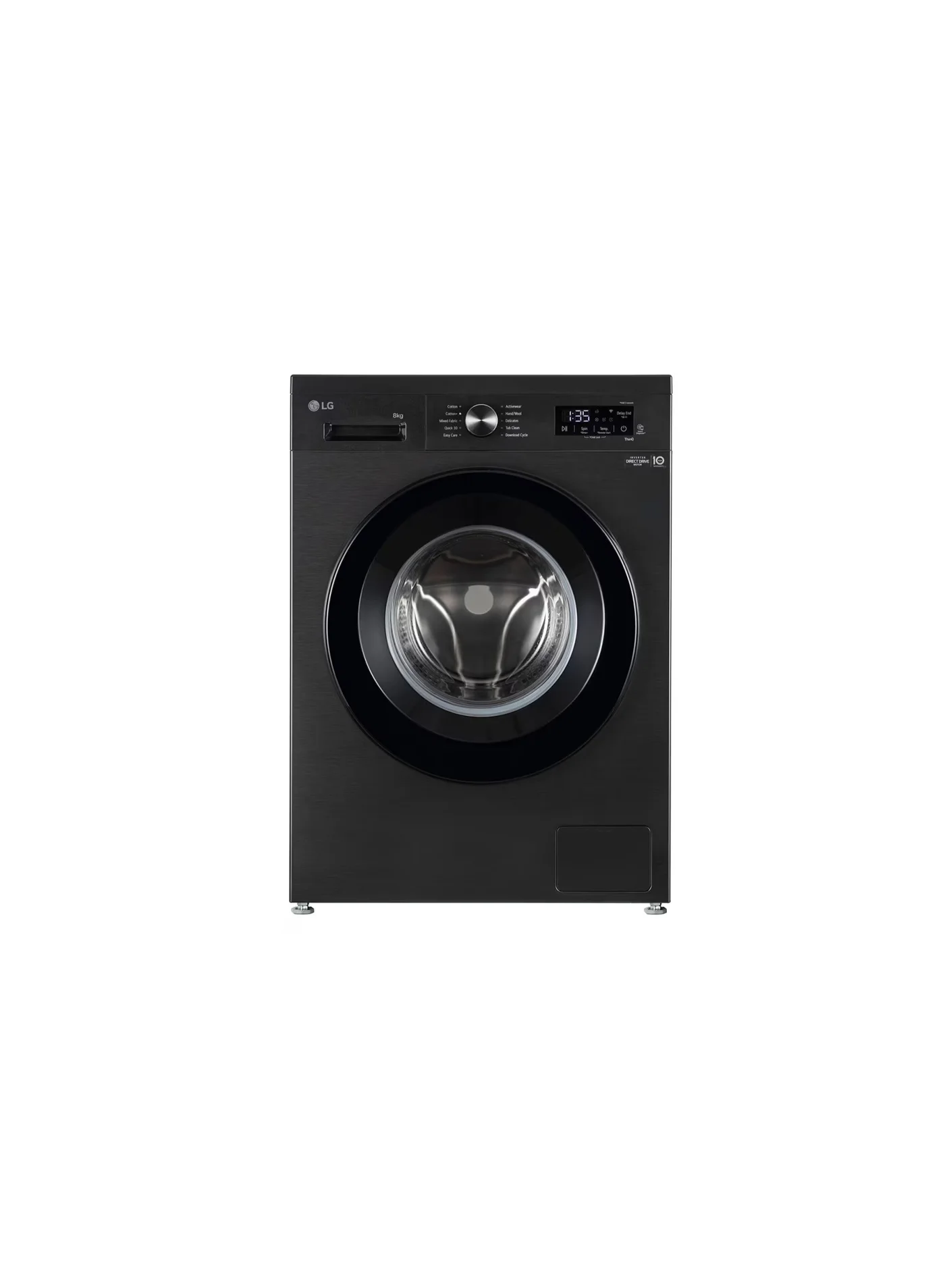 Ultra-HD 8kg Front Load Washing Machine, Fully Automatic with 6 Motion Direct Drive and Smart Diagnosis (Black, 8 kg) ke5xl