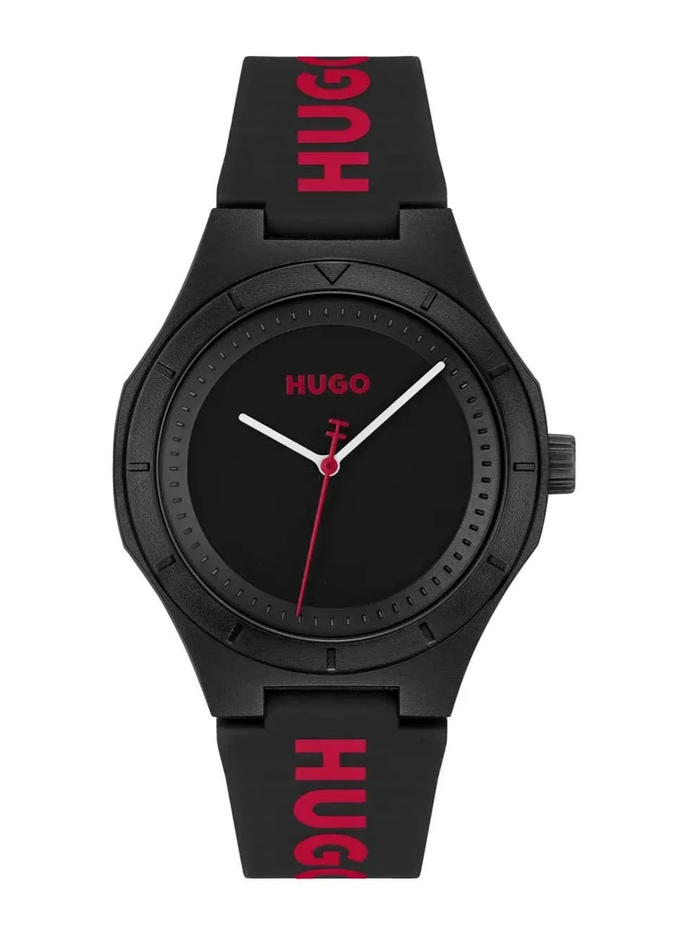 Premium Men Analog Quartz Watch with Silicone Strap (Black, One Size) xltjr