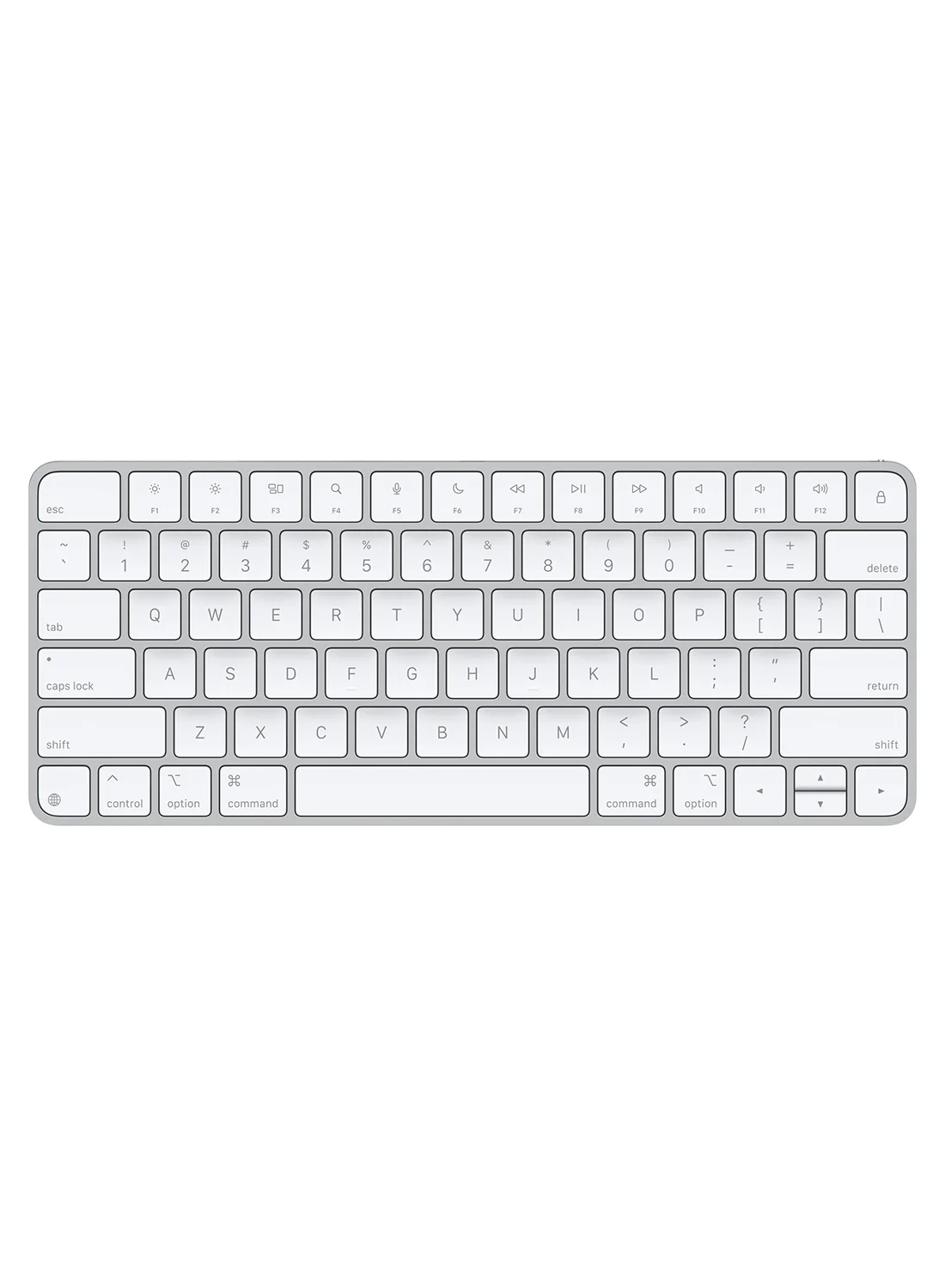 Premium Smart Wireless Keyboard (USB-C) Slim Ergonomic Design for iOS Devices (White, US English Layout) afq9u