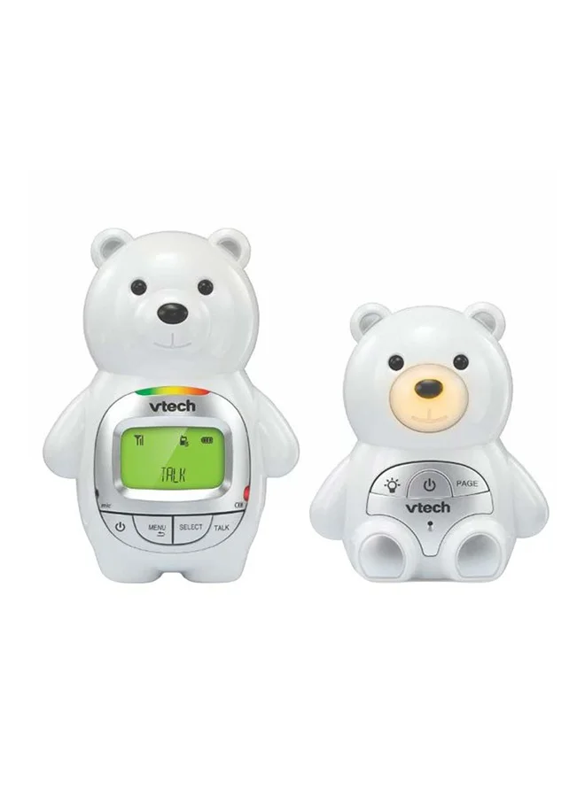 Baby Bear Digital Audio Baby Monitor with Temperature Sensor and Two-Way Talk (White) 1d9j6
