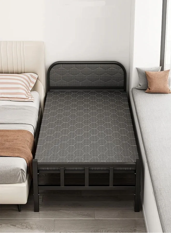 Keke Portable Foldaway Bed Companion Frame (Steel, 100 cm) - Premium Household Furniture 81hmu