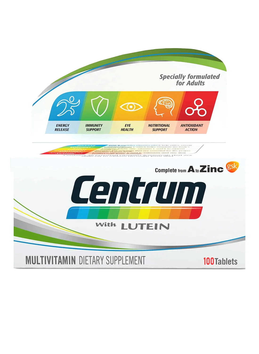 Premium Lutein Multivitamin Supplement for Eye and Immune Support (100 Tablets) yejhh
