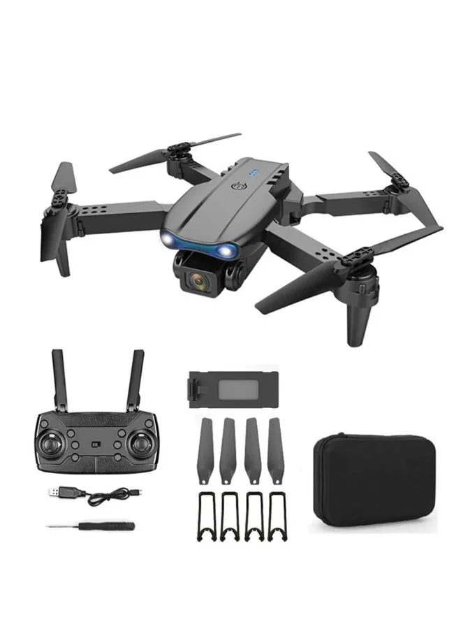 REZZOSS Foldable Drone with 4K HD Dual Camera and Obstacle Avoidance (Black, 2 Batteries) - Professional RC Quadcopter for Adults and Beginners byfs9