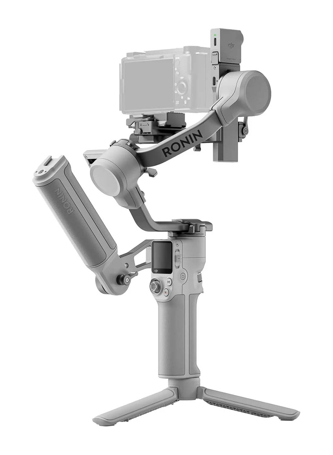 Professional Camera Gimbal Stabilizer with Intelligent Tracking and 2kg Payload (Grey, 1 Unit) vfkp6