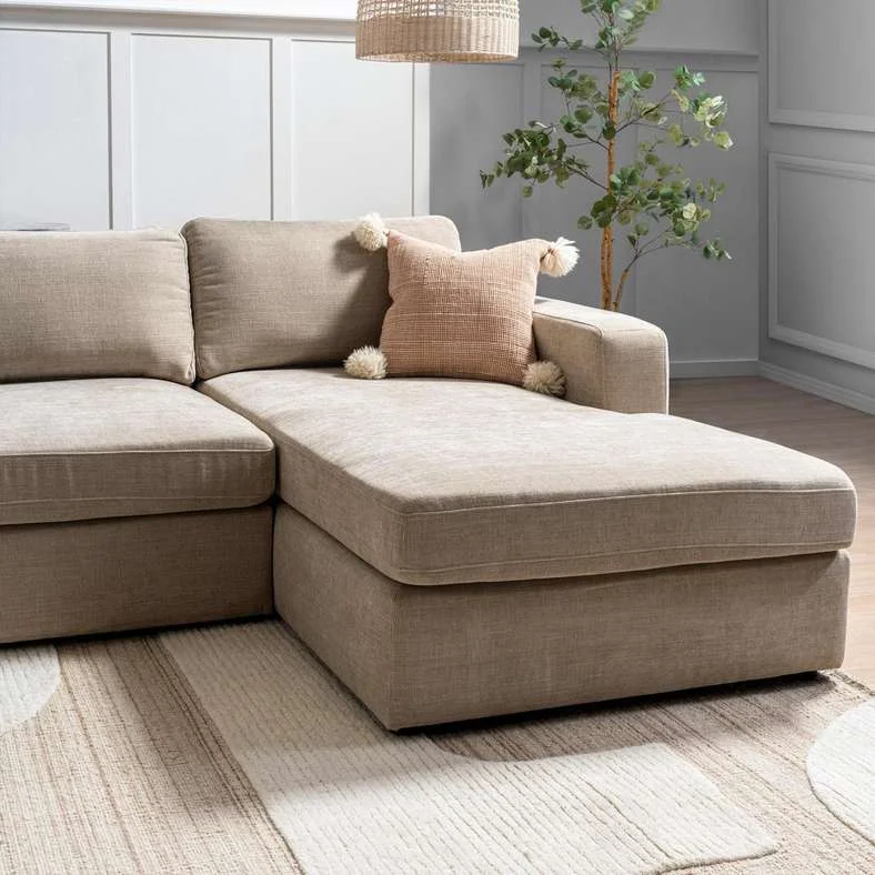 Pan Home Reem Modular Chaise Lounge Right Arm Sofa (Beige, 160 cm) 5bk1f