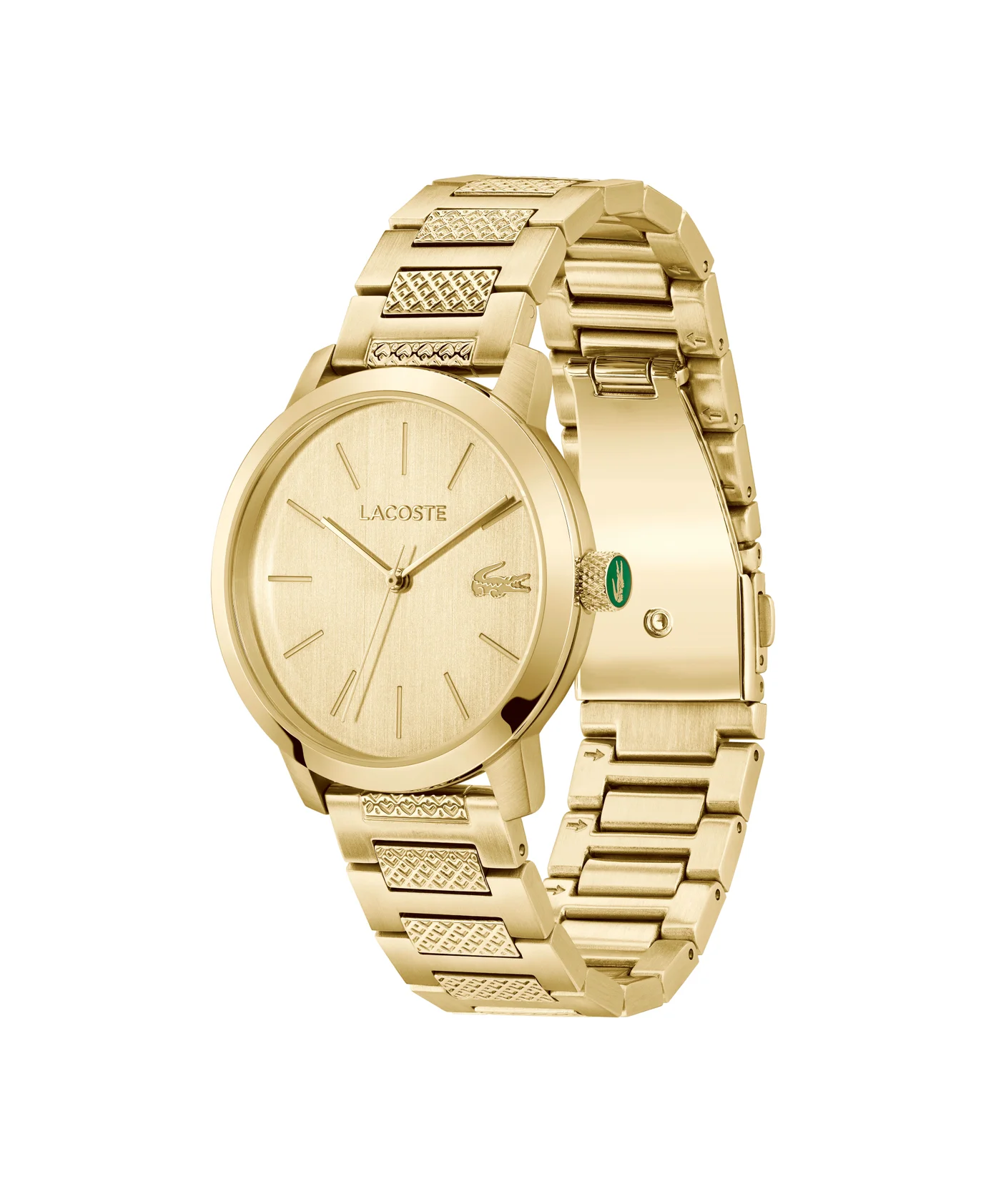 Premium Round Analog Quartz Watch with Stainless Steel Case and Gold Finish (For Men) 7dzhm
