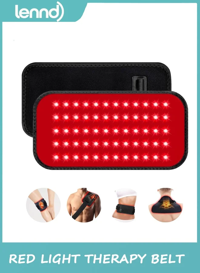 LENND Red Light Therapy Belt Infrared Wrap for Muscle Recovery and Joint Support (Red, 120 cm) l2ea9