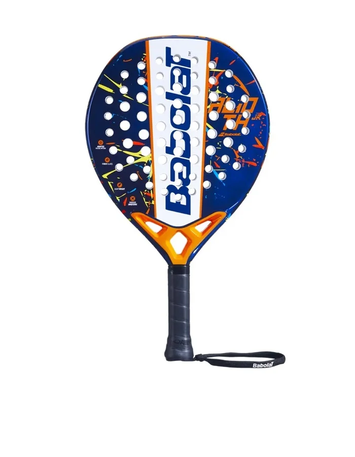 Junior Padel Racket Lightweight Maneuverable Sport Equipment (Blue/Orange, One Size) rx4ys