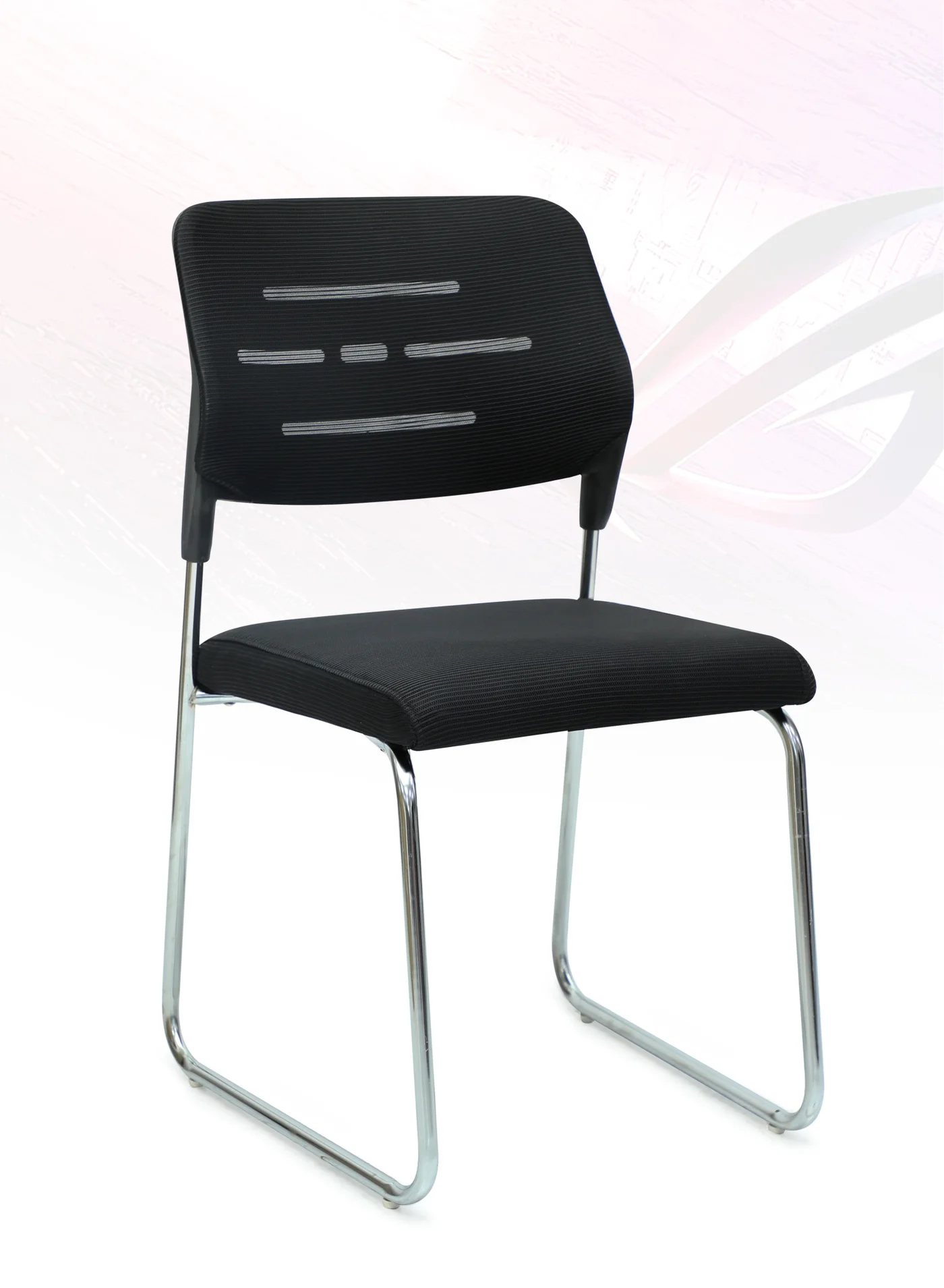 Premium Ergonomic Mesh Office Chair with Lumbar Support - Armless Computer Desk Chair for Home Study (Black) 43nhk