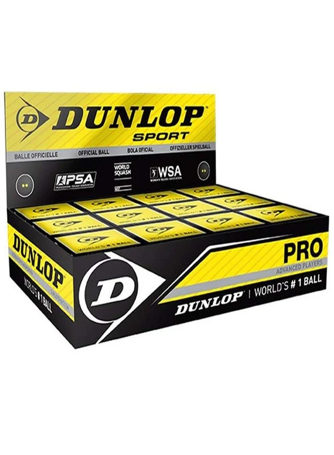 Professional Squash Ball Set High-Performance Rubber Competition Grade (12 Pack) upyct