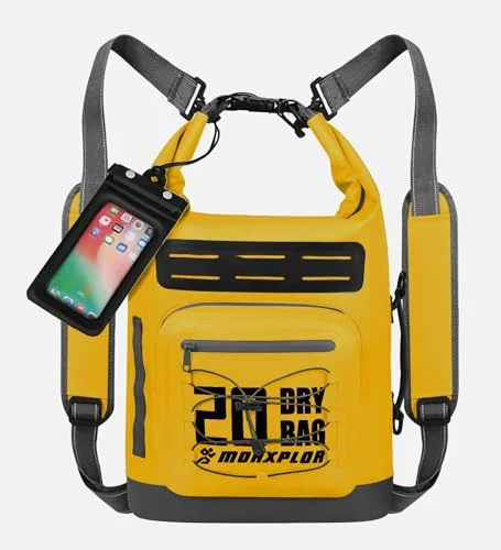 MORXPLOR Waterproof Dry Bag Backpack with Phone Case for Swimming Kayaking and Outdoor Sports (10L) 9m09a