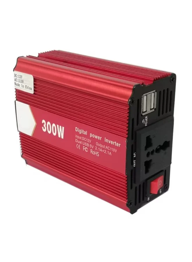 PROMASS Car Power Inverter 300W DC 12V to AC 220V Converter with Dual USB Charging Ports (Premium, Portable) qv1lb