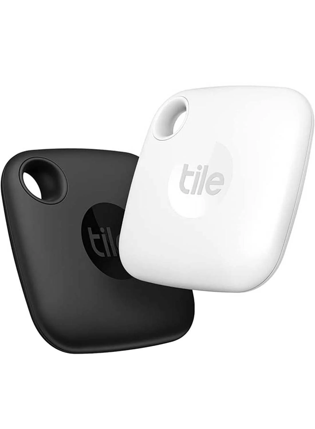 Bluetooth Item Finder Tracker (2 Pack) 60M Range Smart Locator for Keys and Remotes (Black/White) eimmn