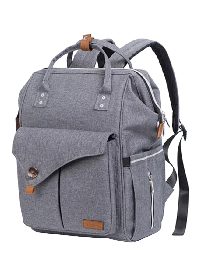 Alameda Premium Diaper Backpack Large Capacity Travel Organizer (Grey, 40 cm x 30 cm x 20 cm) v775b