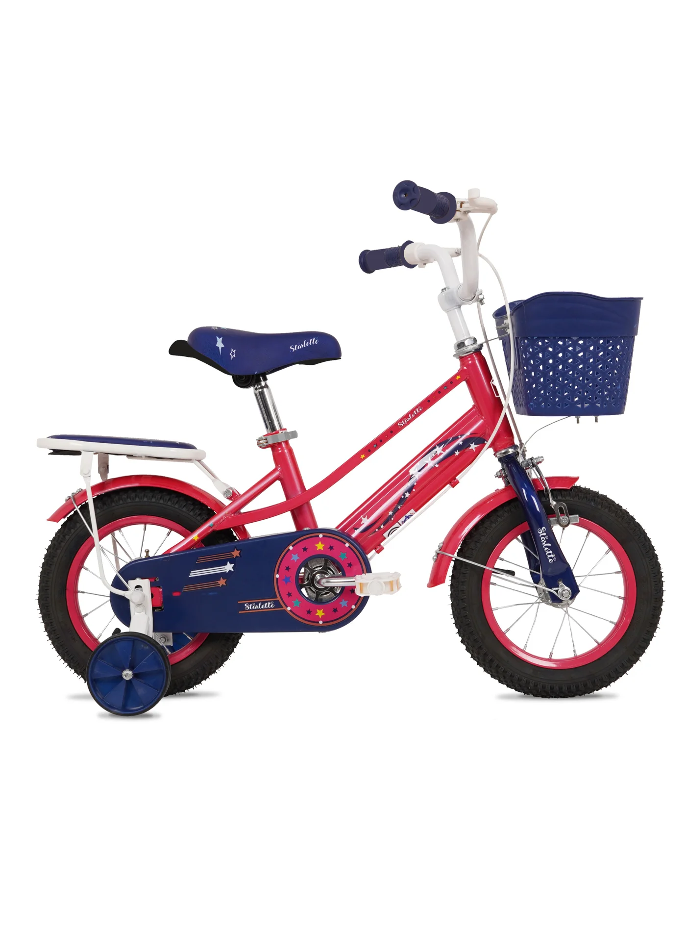 Vaux Starlette Kids Road Bike with Adjustable Seat and Rigid Steel Frame (Dark Pink, 14 Inch) l1h1y