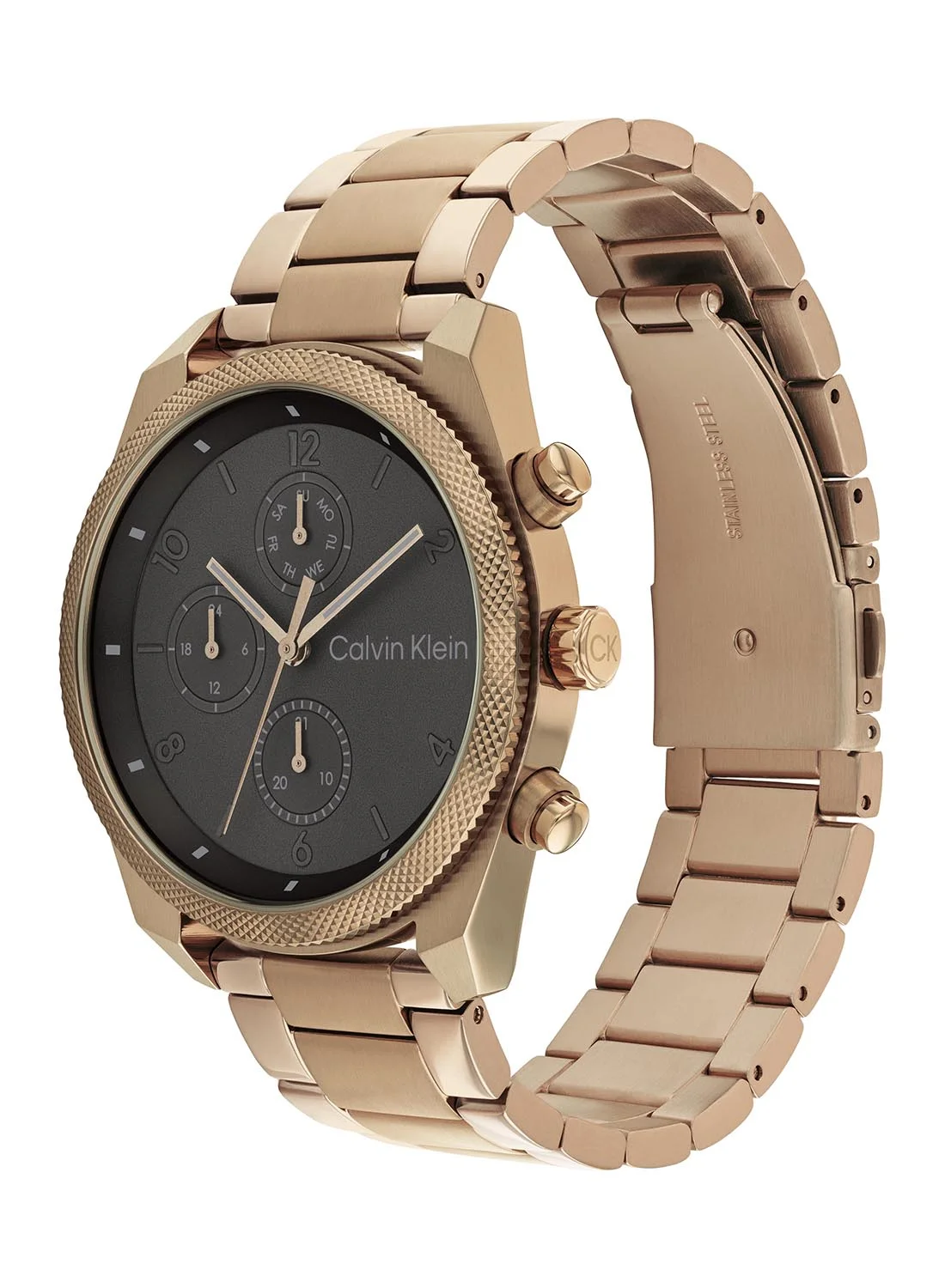 Premium Analog Quartz Wrist Watch Stainless Steel Round Dial (44 mm) For Men qcbpy