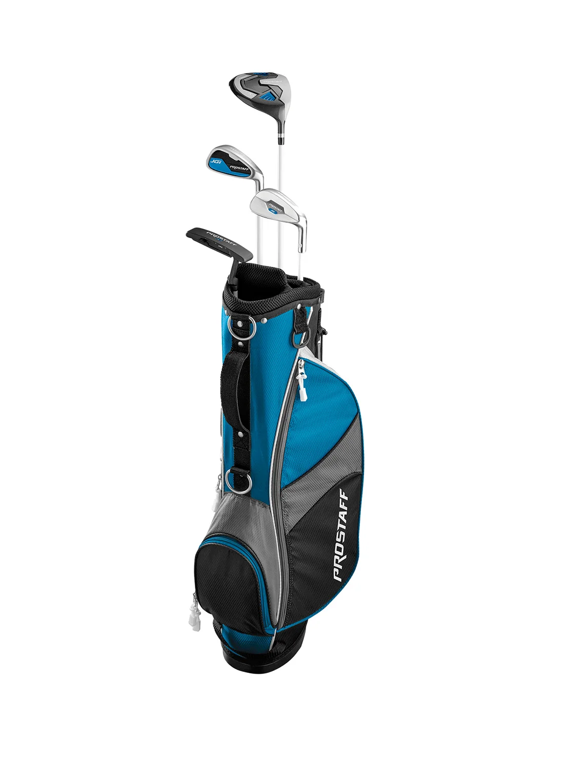 Wilson Junior Golf Club Set for Kids 5-8 Years (102-127 cm) Right-Handed Graphite Clubs with Carry Bag (Blue) xqzuh