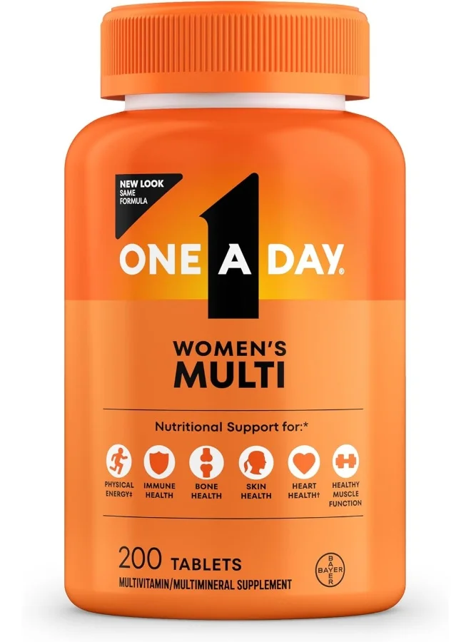Premium Women's Multivitamin Daily Supplement with Essential Vitamins A C D E and Calcium (200 Count) glg53