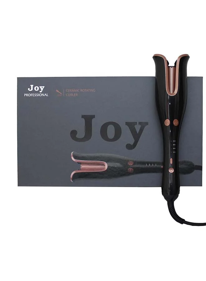 JOY Professional Hair Curler Styling Tool with Ceramic Heating Technology (Black/Rose Gold, 660g) gq09a