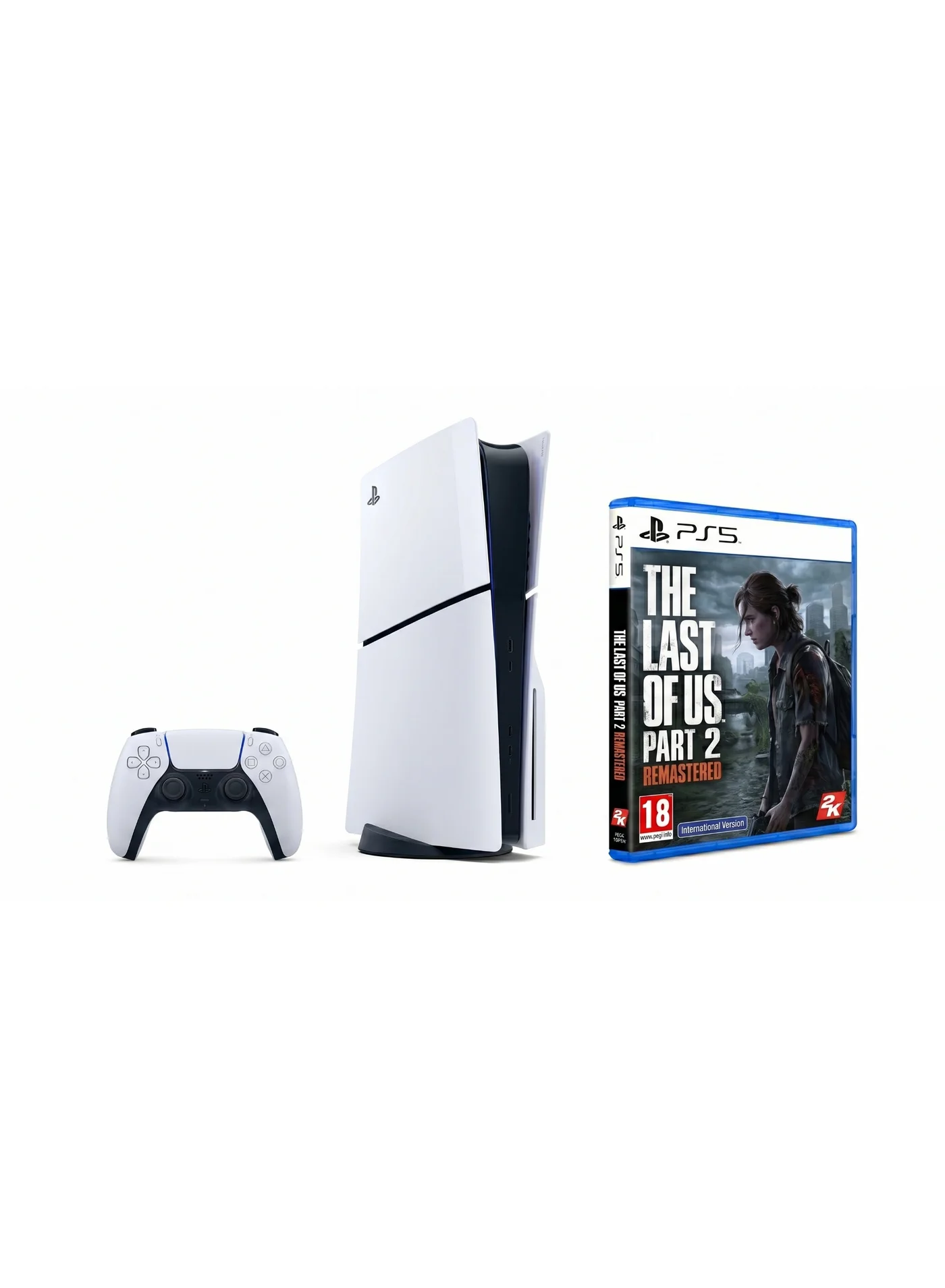 Premium Next-Gen Gaming Console Disc Edition with Action Adventure Game Bundle (International Version) hk2hn