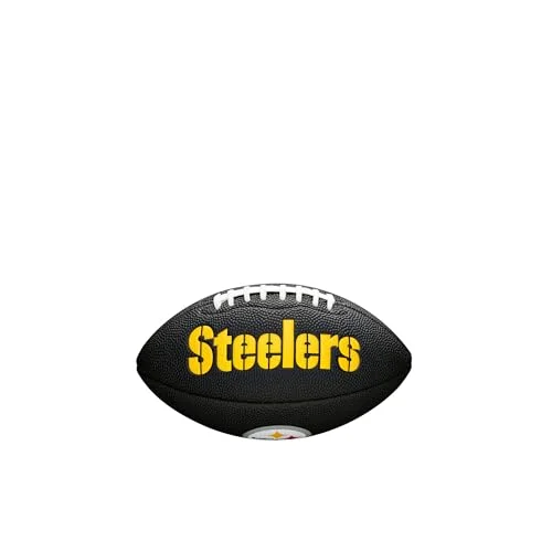 Premium NFL Team Logo Football Pittsburgh Steelers Edition (Black, Mini Size) qxy5k